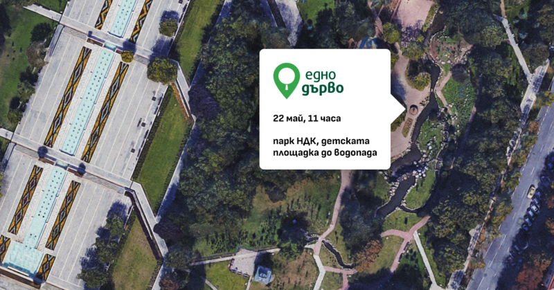 Включи се в картирането на софийските дървета — 22 май, парк НДК